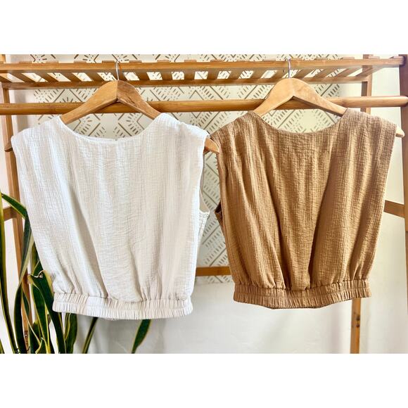 A New Day Textured Crop Top Bundle - Picture 1 of 10